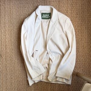 Daily Drills Off-White Oversized Blazer